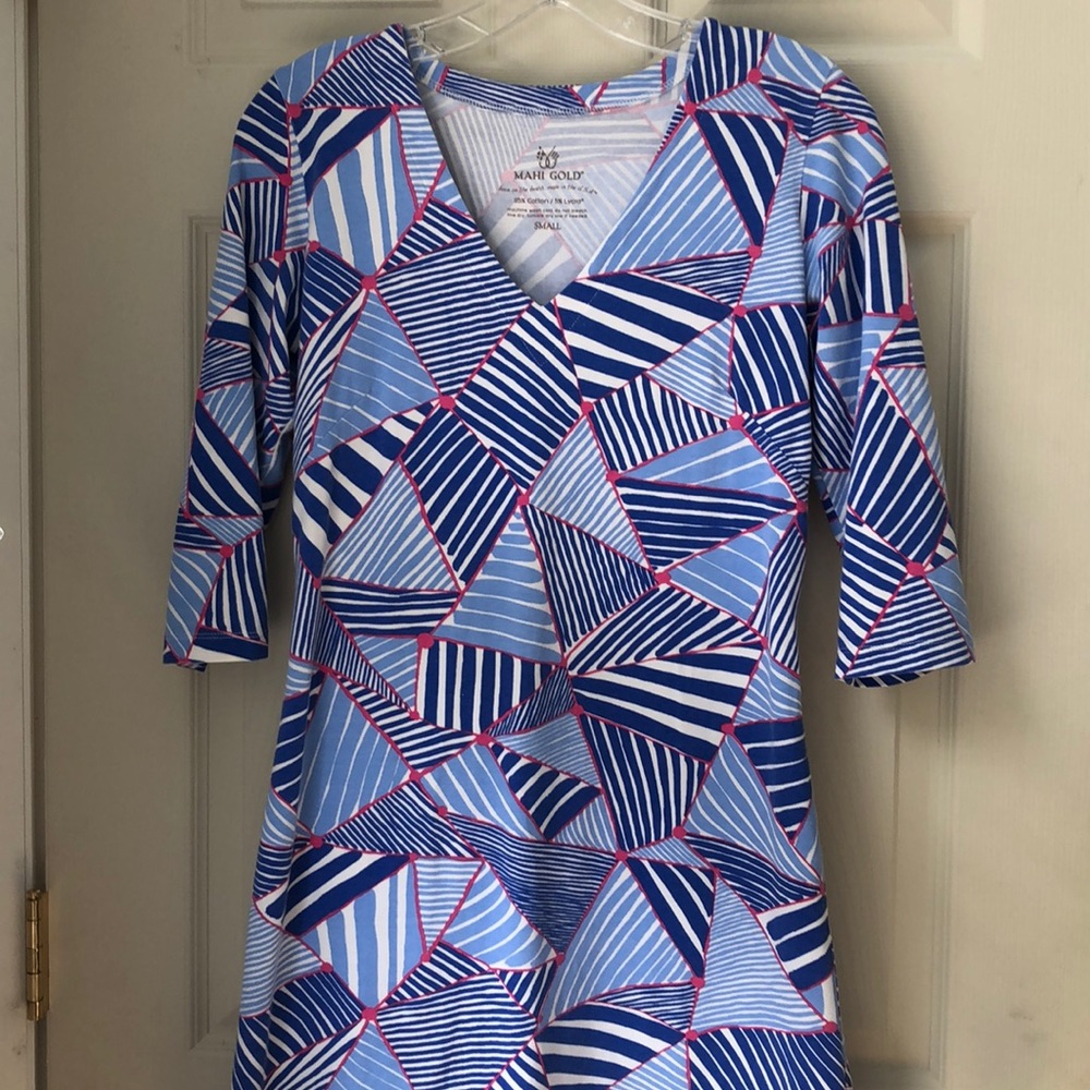 Mahi Gold Palm Dress